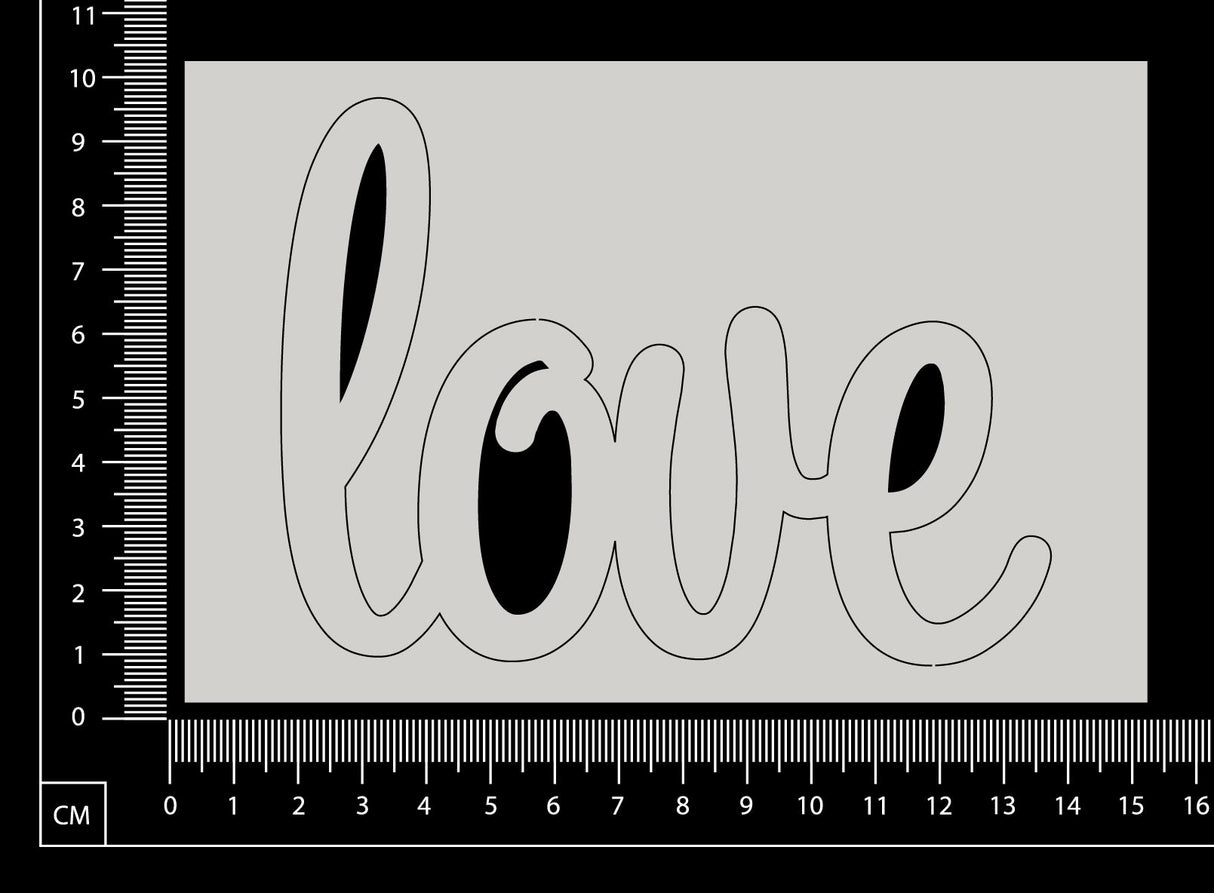 Love - A - White Chipboard