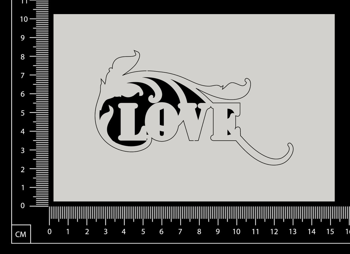 Love Flourish - White Chipboard