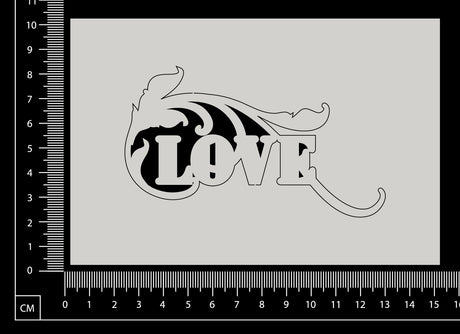 Love Flourish - White Chipboard