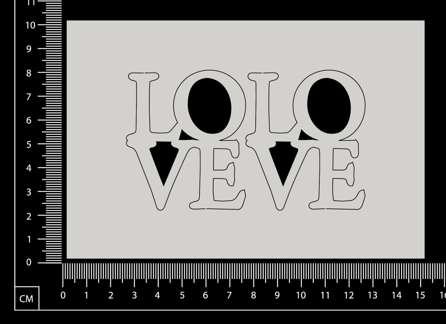 Love Squares - White Chipboard