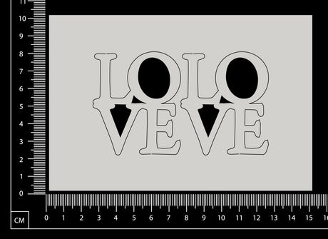 Love Squares - White Chipboard