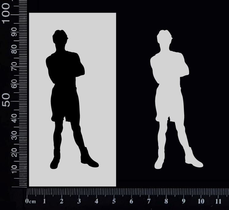 Man - I - Stencil - 50mm x 100mm