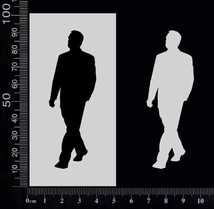 Man - K - Stencil - 50mm x 100mm