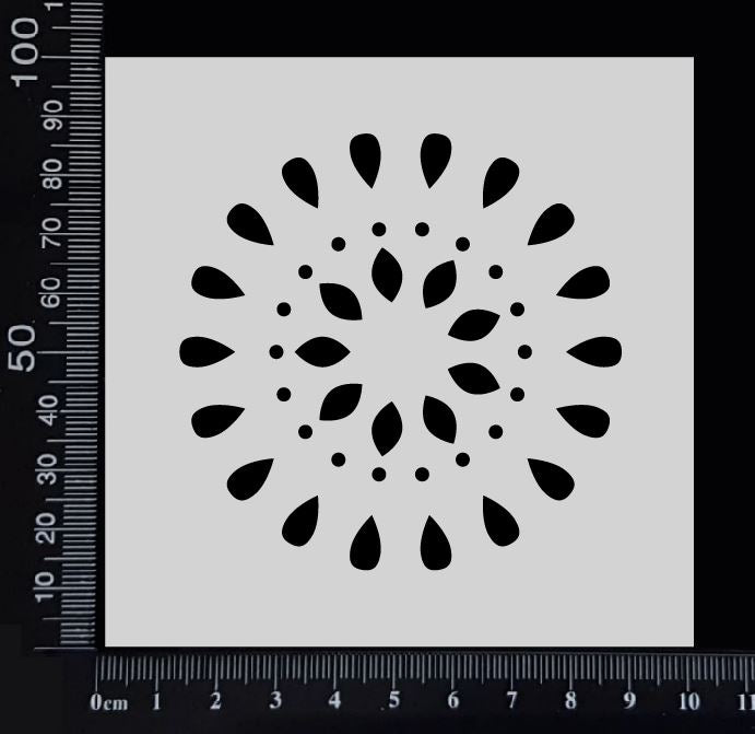 Mandala - A - Stencil - 100mm x 100mm