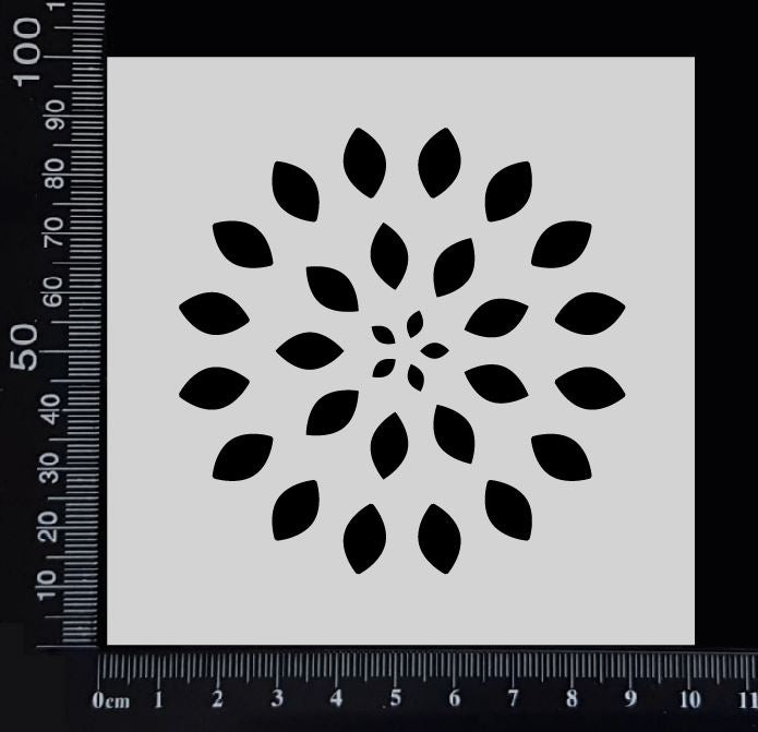 Mandala - B - Stencil - 100mm x 100mm