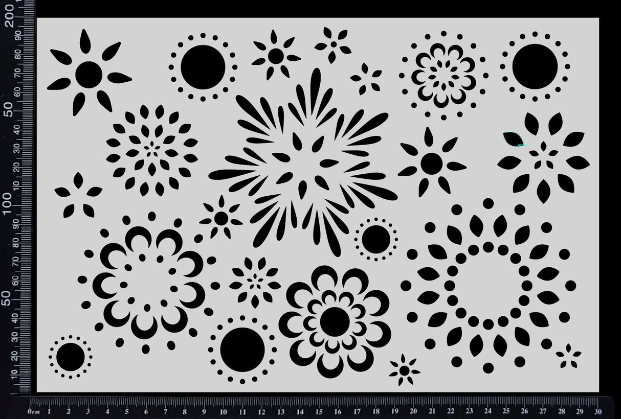 Mandala Mayhem - Stencil - 200mm x 300mm