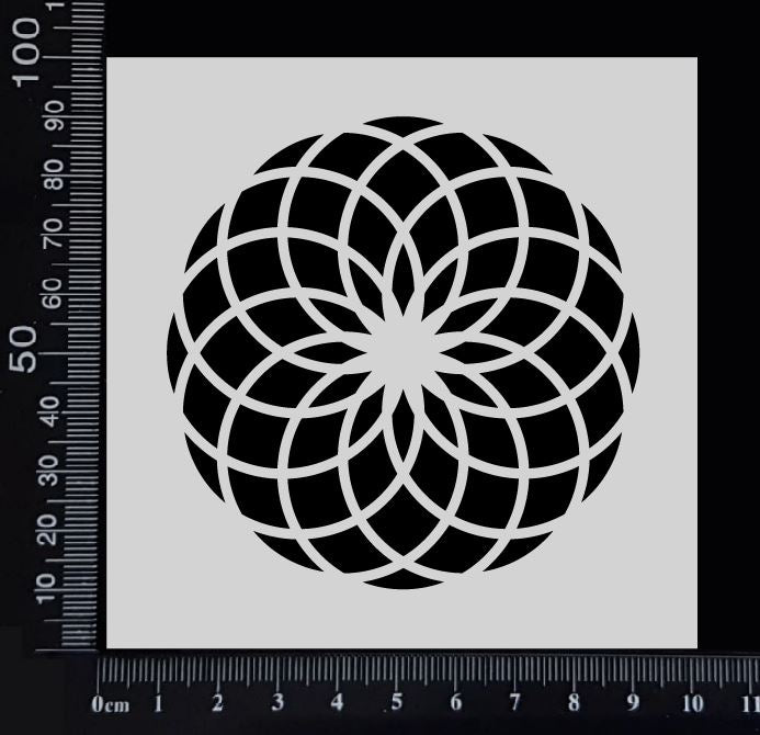 Mandala Mesh - A - Stencil - 100mm x 100mm