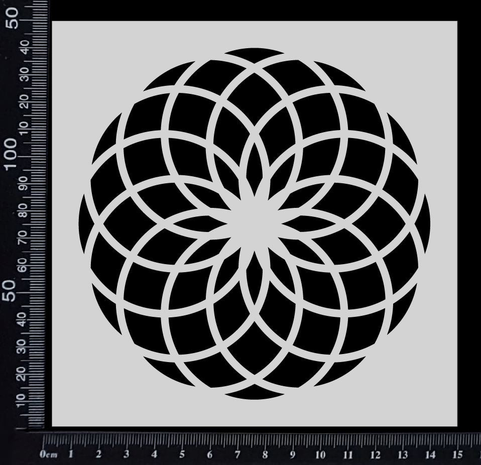 Mandala Mesh - A - Stencil - 150mm x 150mm