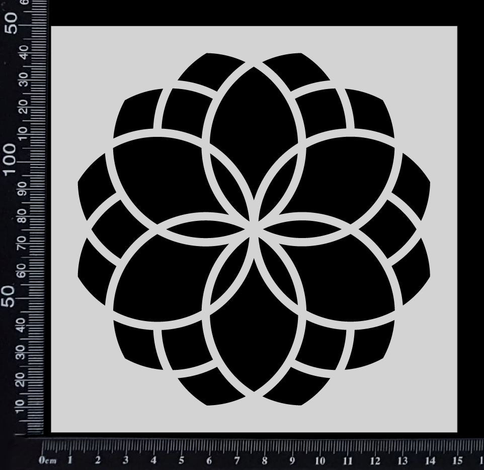 Mandala Mesh - C - Stencil - 150mm x 150mm