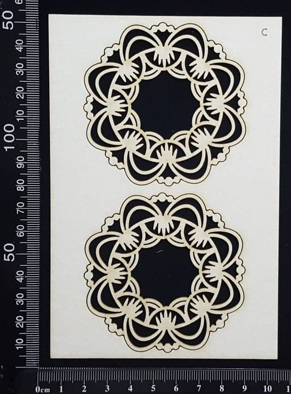 Mandala Set - C - White Chipboard