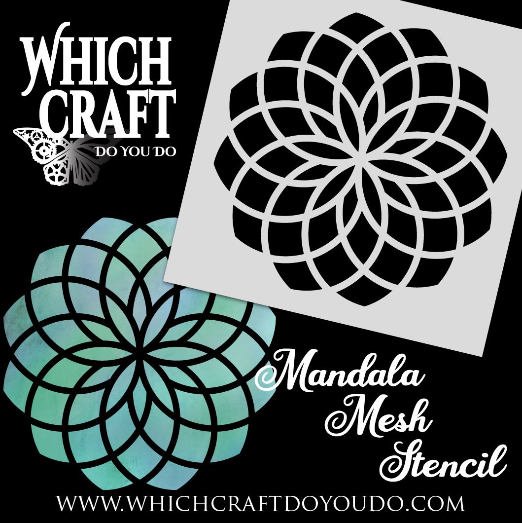 Mandala Mesh - B - Stencil - 150mm x 150mm