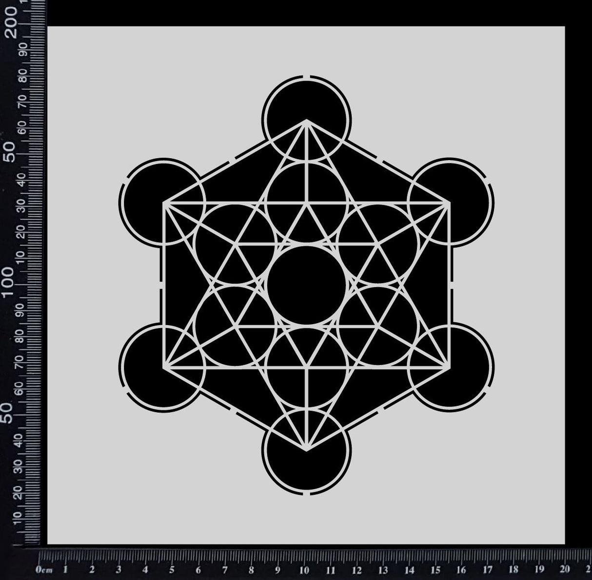 Metatron's Cube - Stencil - 200mm x 200mm