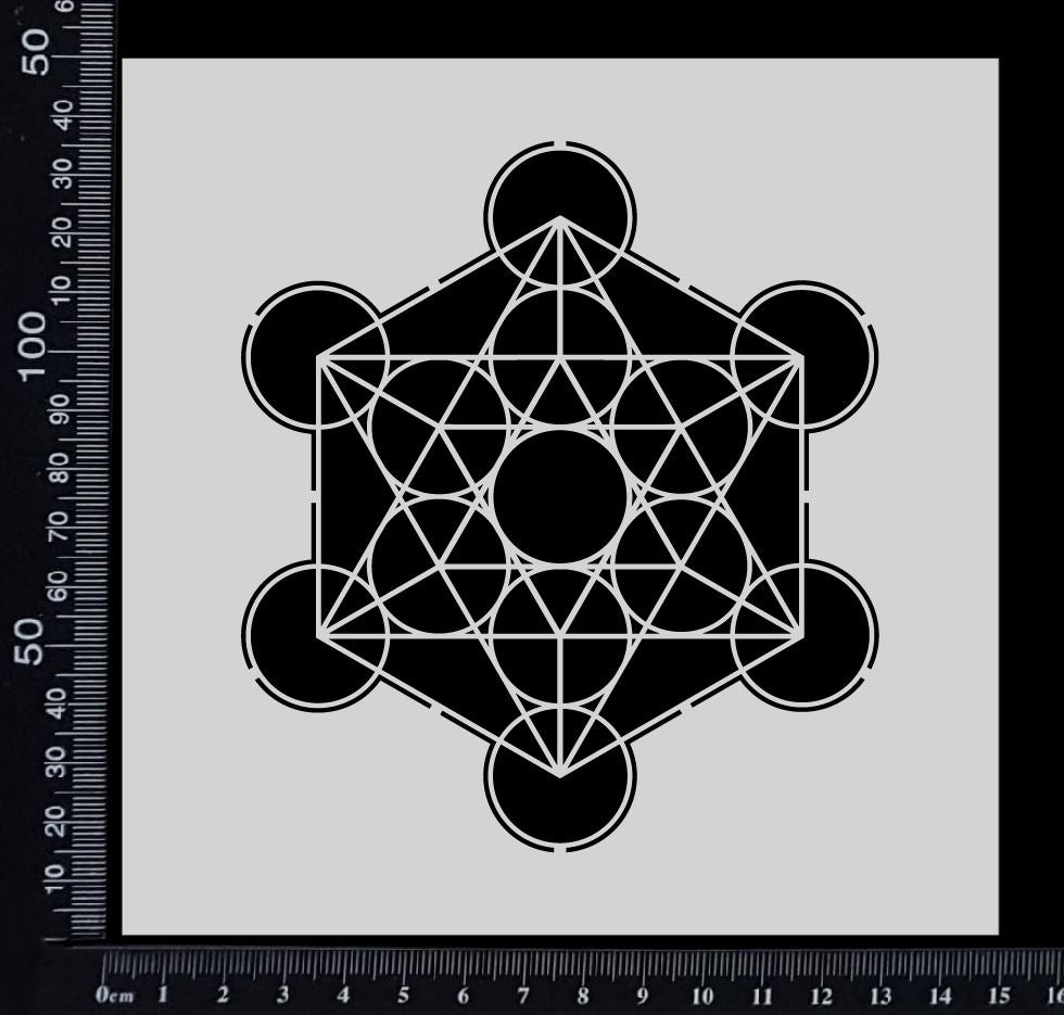 Metatron's Cube - Stencil - 150mm x 150mm