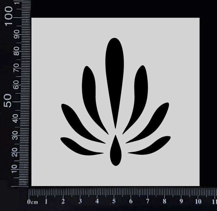 Flourish - A - Stencil - 100mm x 100mm