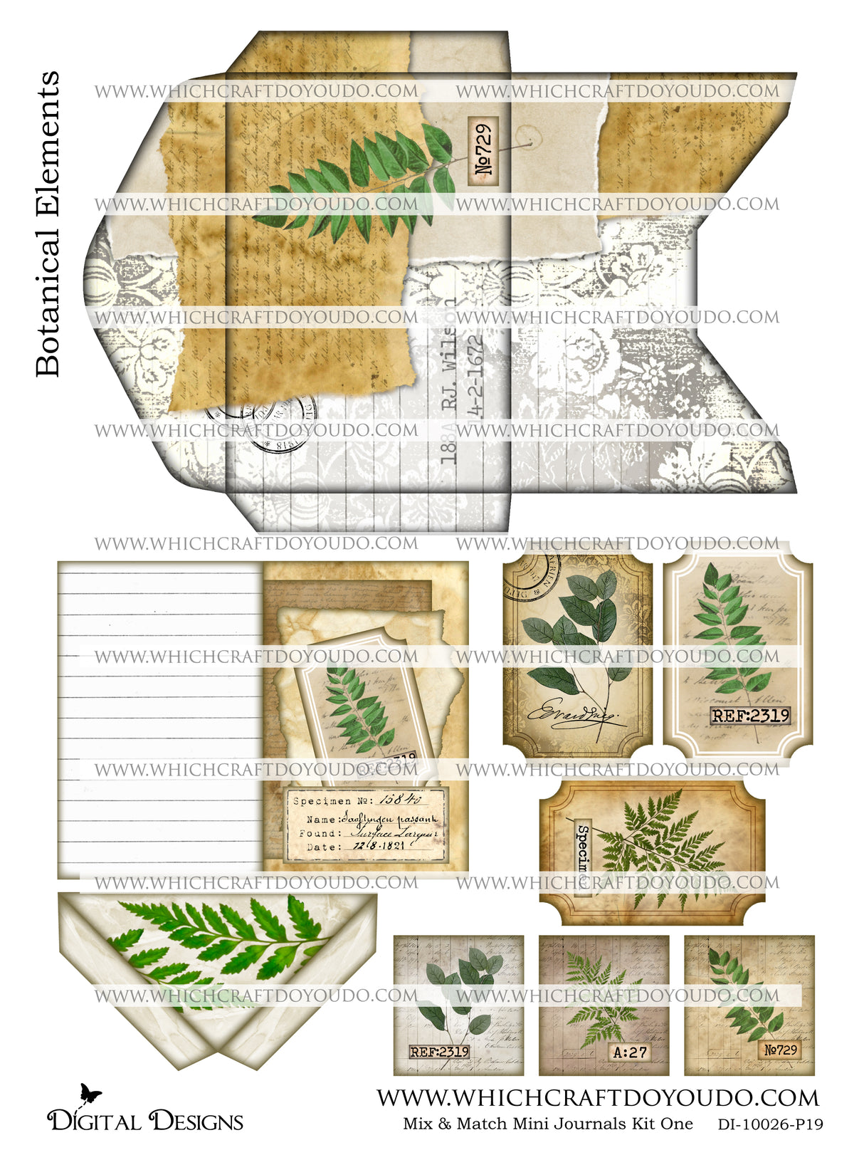 Mix & Match Mini Journals Kit One - DI-10026 - Digital Download