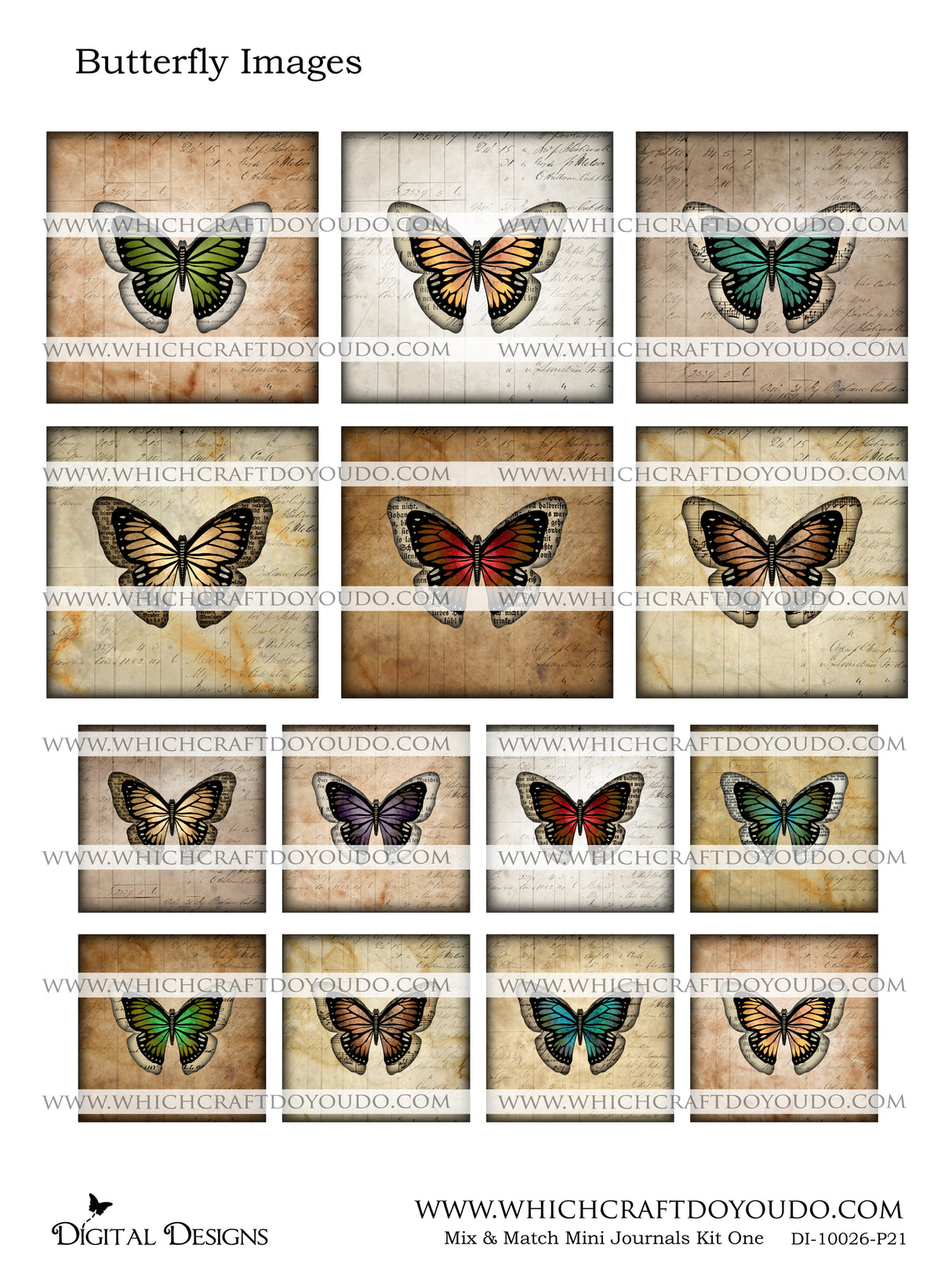 Mix & Match Mini Journals Kit One - DI-10026 - Digital Download