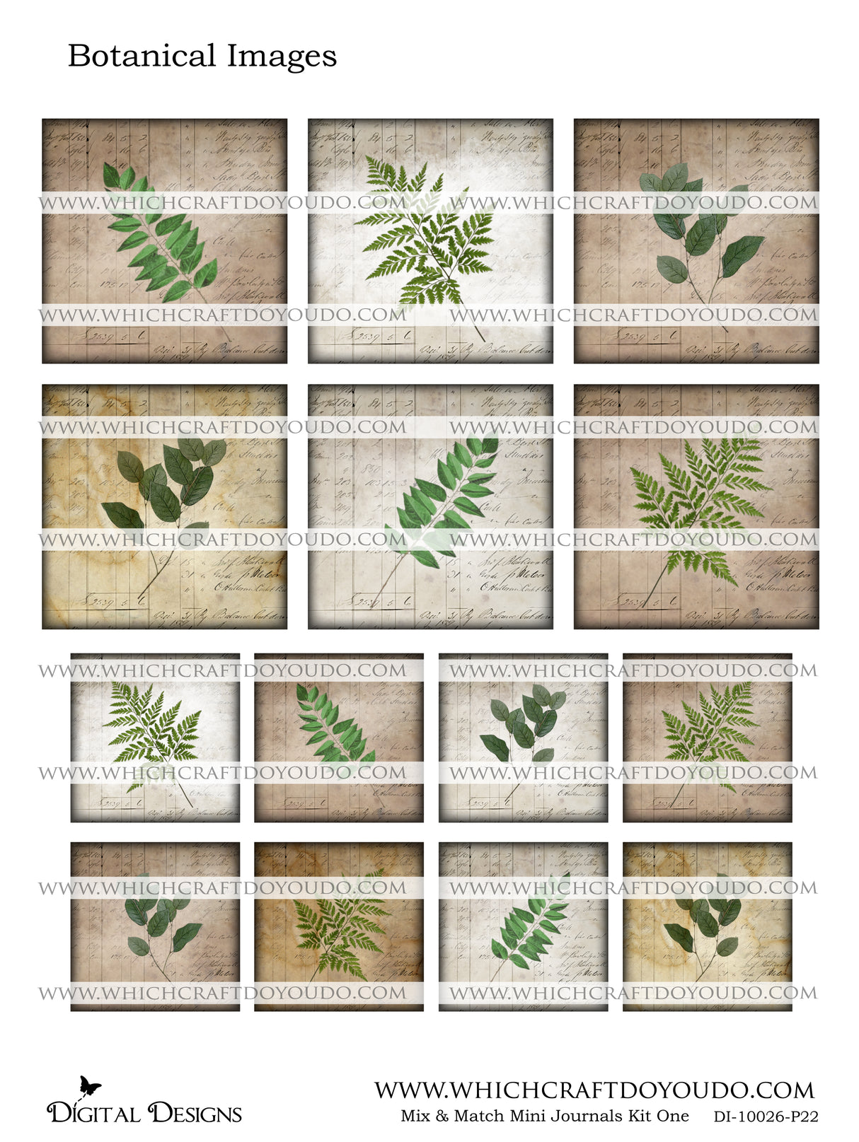 Mix & Match Mini Journals Kit One - DI-10026 - Digital Download