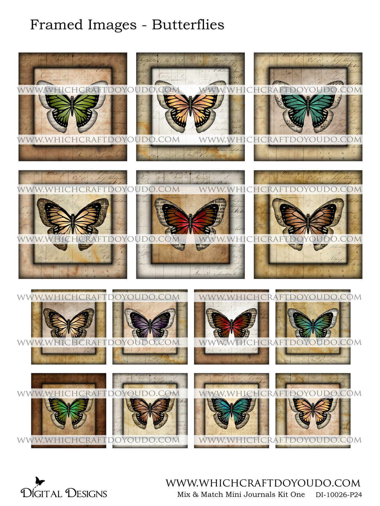 Mix & Match Mini Journals Kit One - DI-10026 - Digital Download