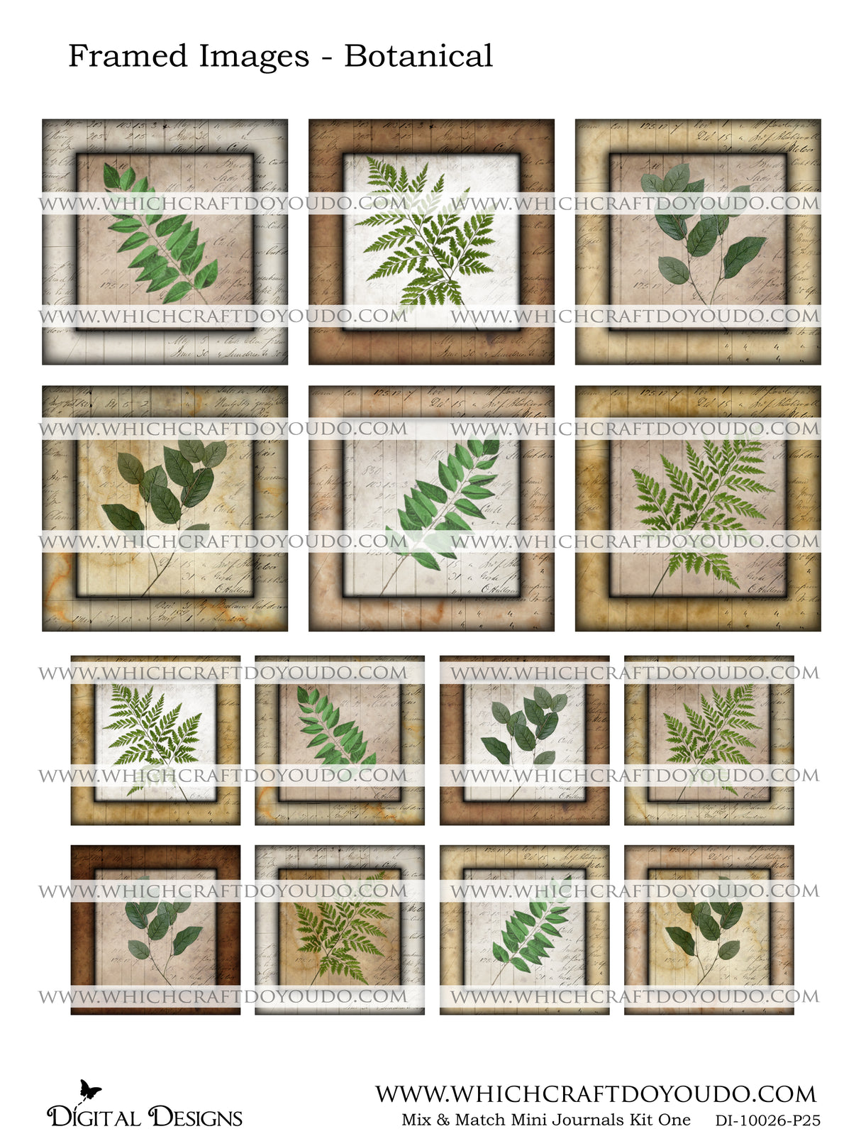 Mix & Match Mini Journals Kit One - DI-10026 - Digital Download