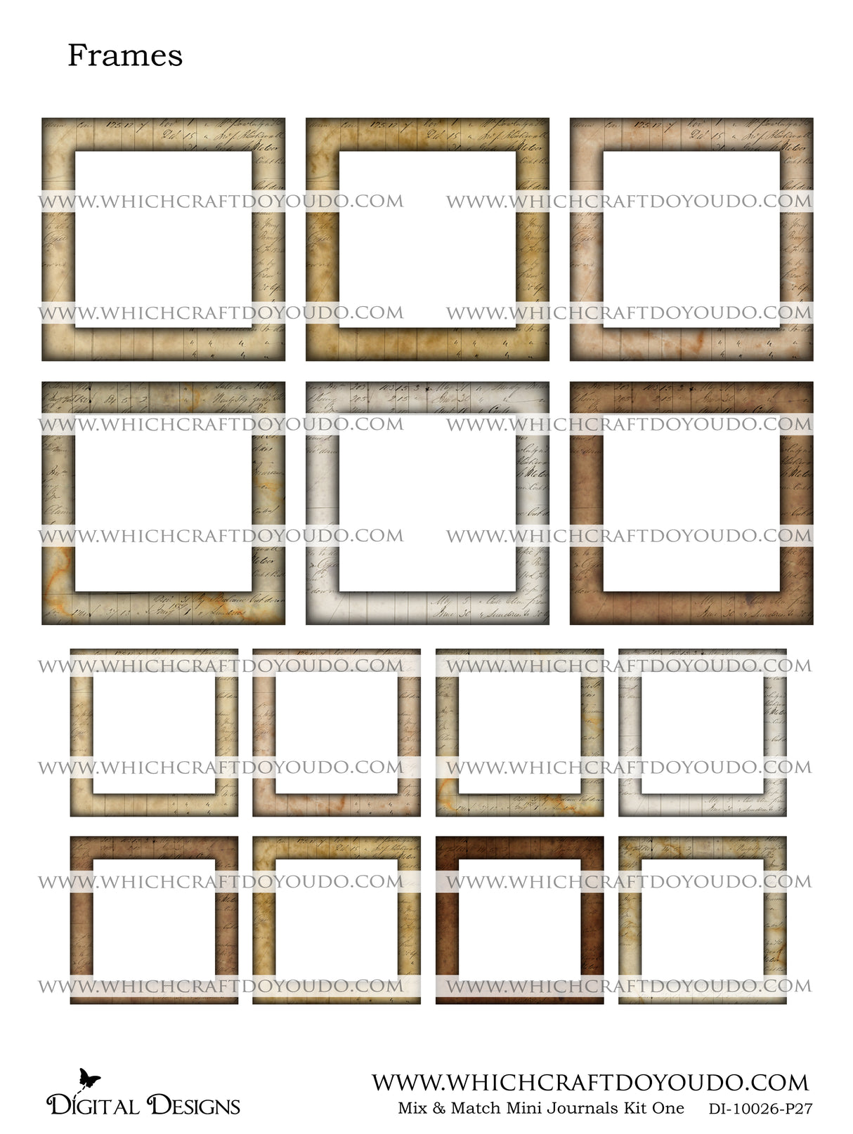 Mix & Match Mini Journals Kit One - DI-10026 - Digital Download