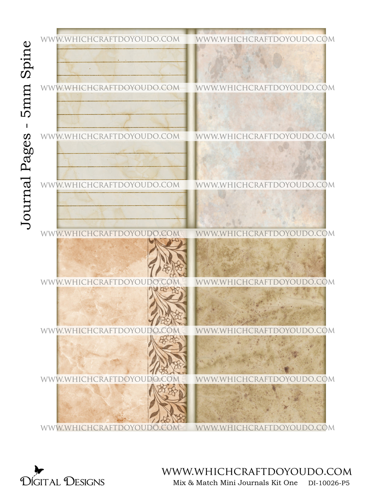 Mix & Match Mini Journals Kit One - DI-10026 - Digital Download