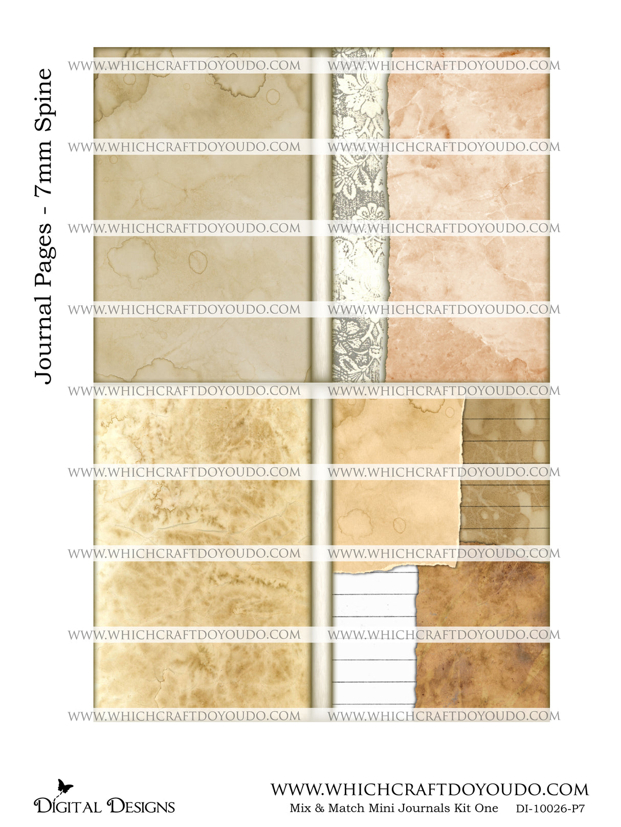 Mix & Match Mini Journals Kit One - DI-10026 - Digital Download