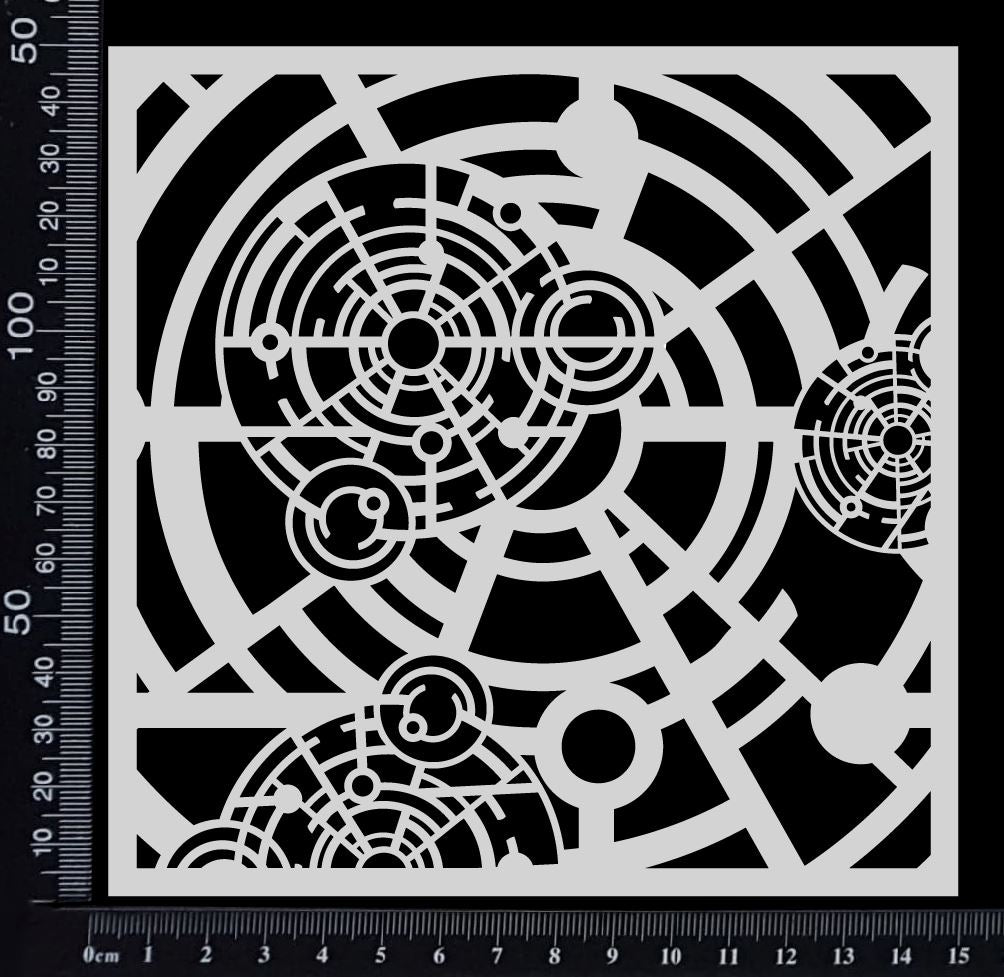 Mixed Media Circles - Random - Stencil - 150mm x 150mm