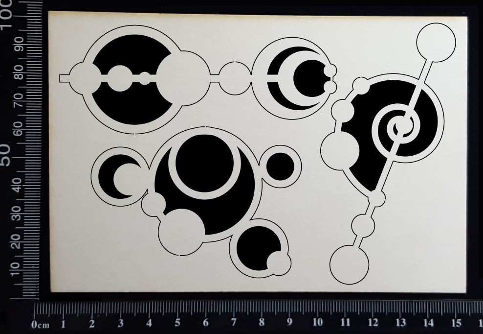 Mixed Media Fragments - A - White Chipboard