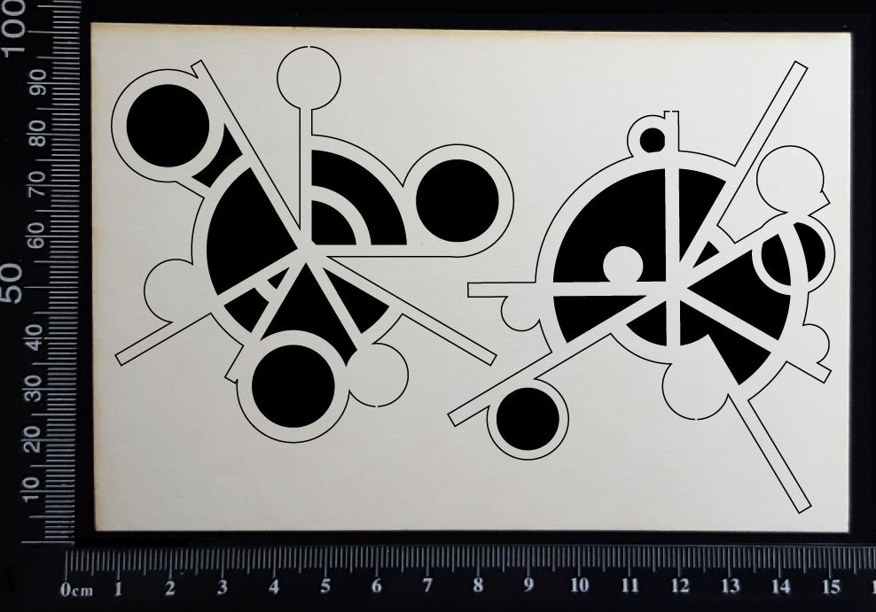 Mixed Media Fragments - B - White Chipboard