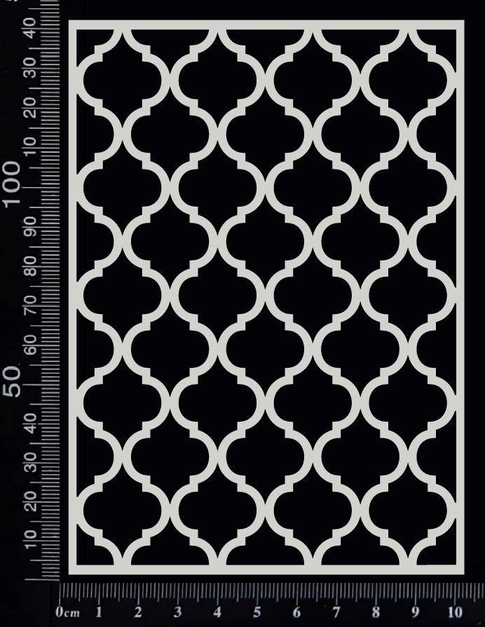 Moroccan Lattice - White Chipboard