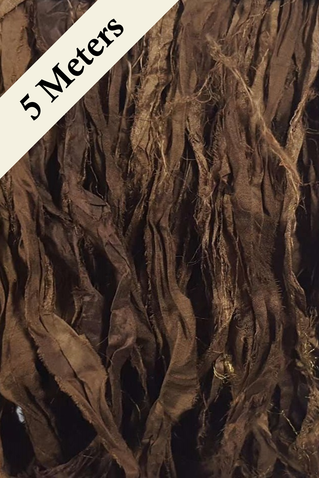 Reclaimed Sari Silk Ribbon - Mother Earth - 5m Pack