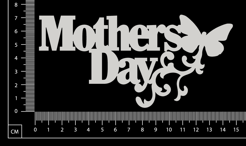 Mothers Day A - White Chipboard