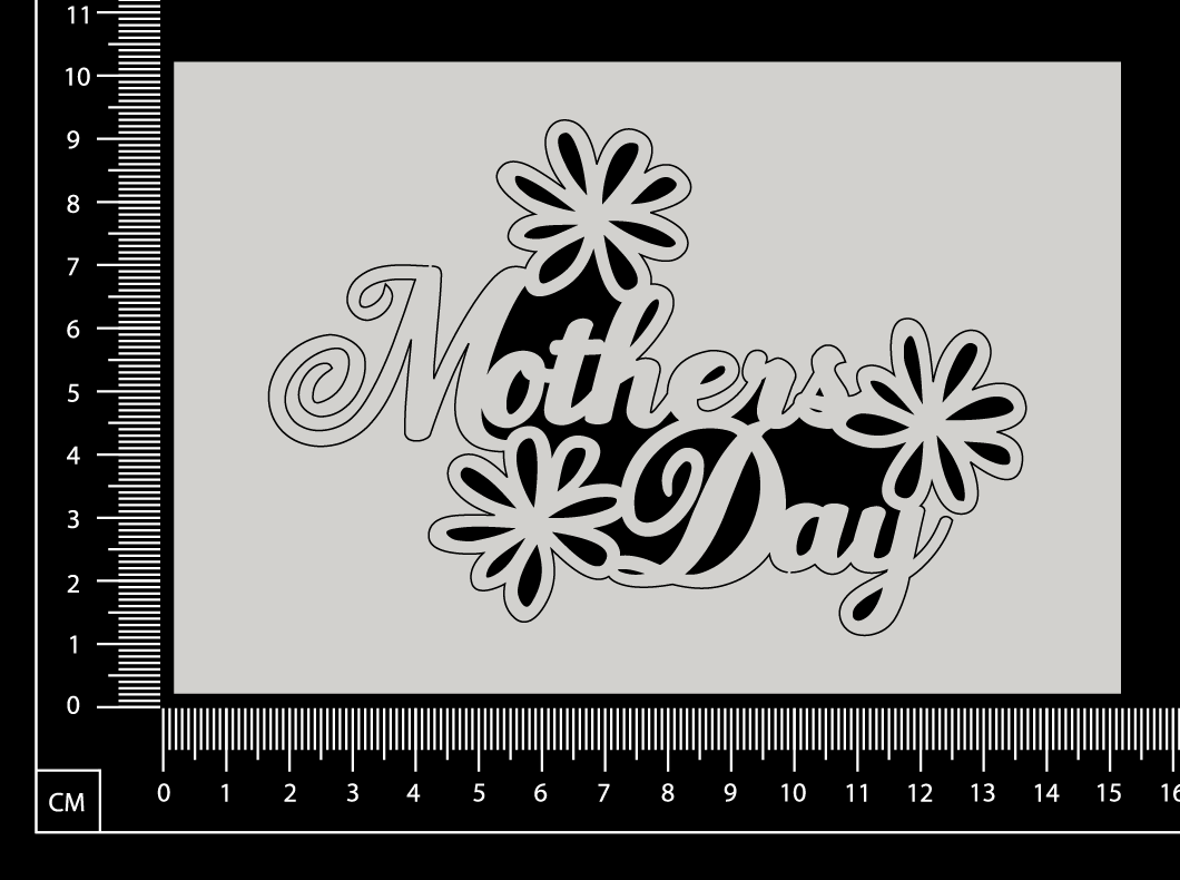 Mothers Day B - White Chipboard