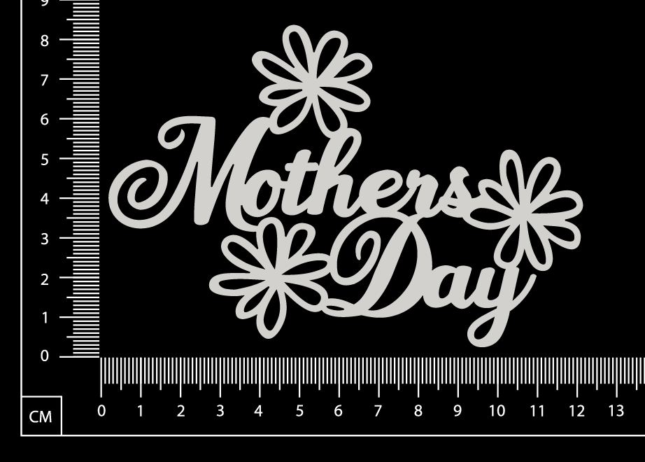 Mothers Day B - White Chipboard