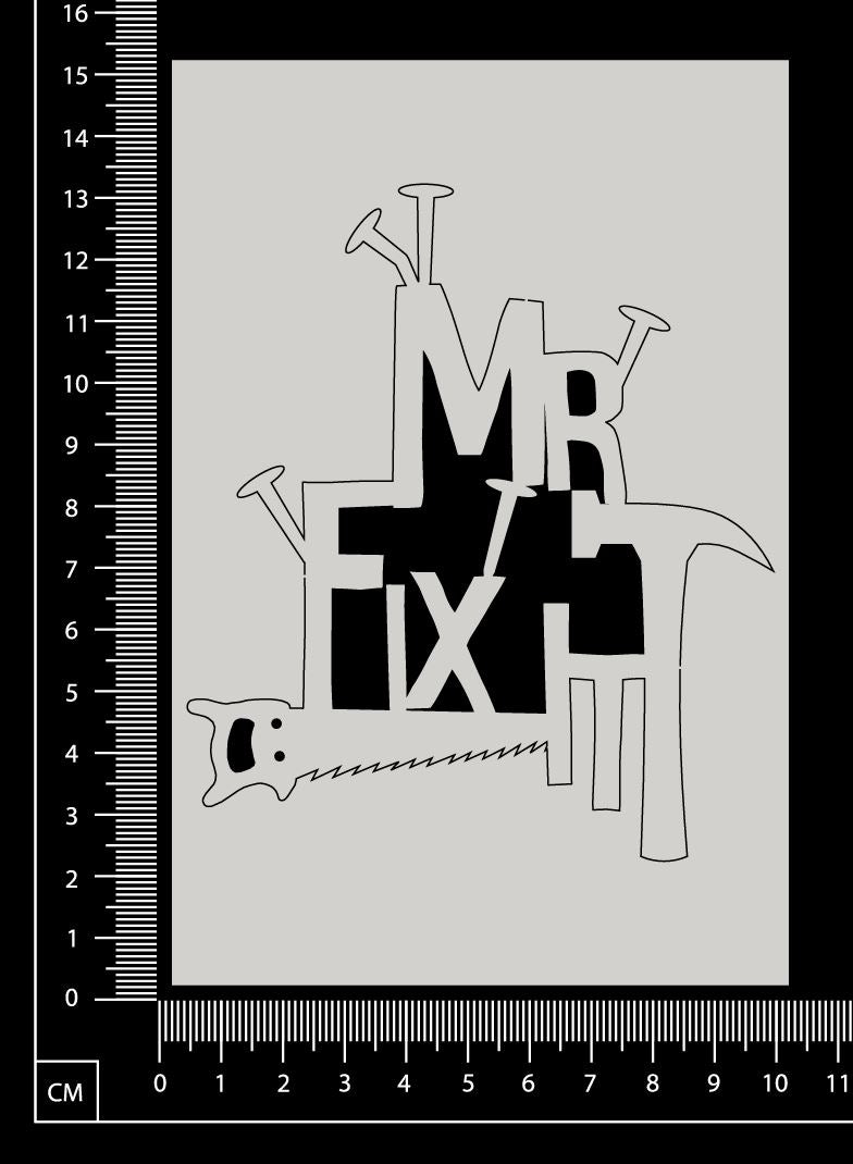 Mr Fix It - Large - White Chipboard