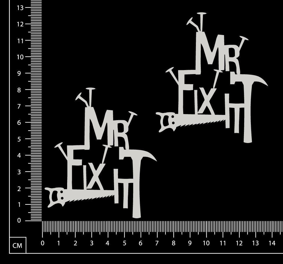 Mr Fix It - Set of 2 - Small - White Chipboard