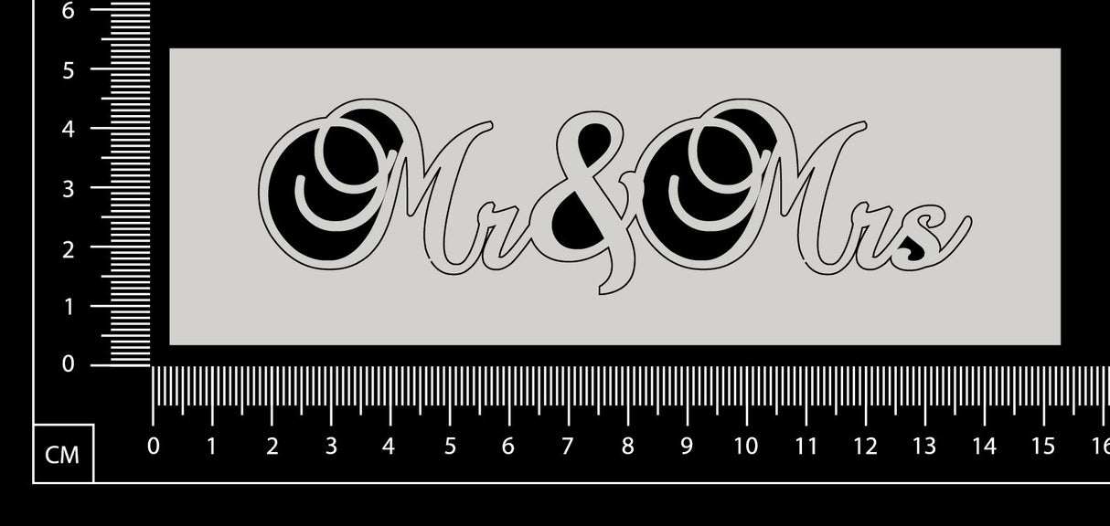 Mr and Mrs - White Chipboard