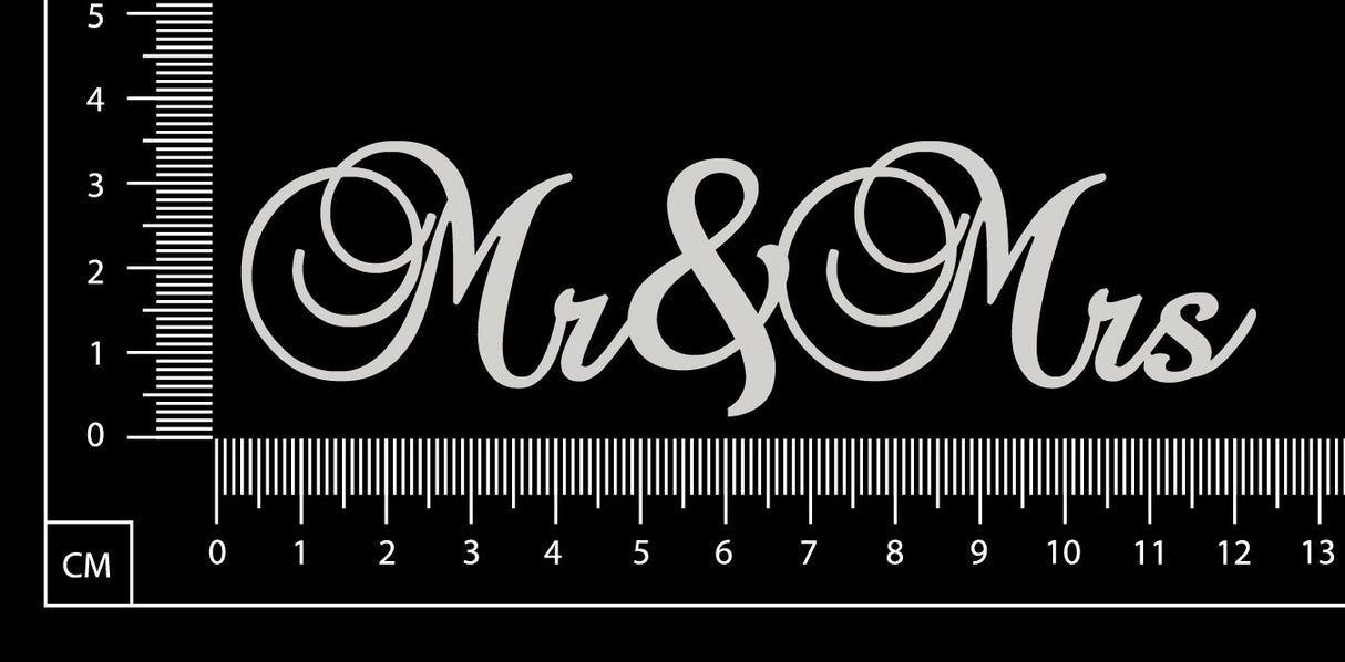 Mr and Mrs - White Chipboard