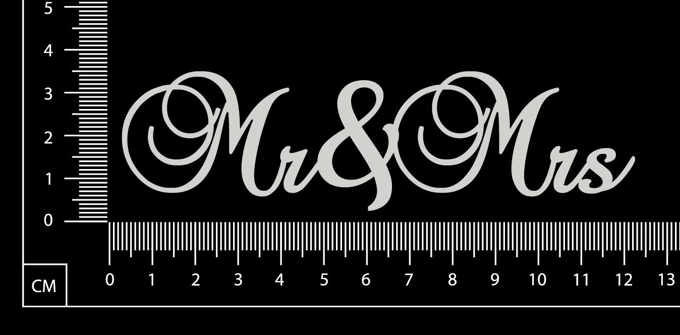 Mr and Mrs - White Chipboard
