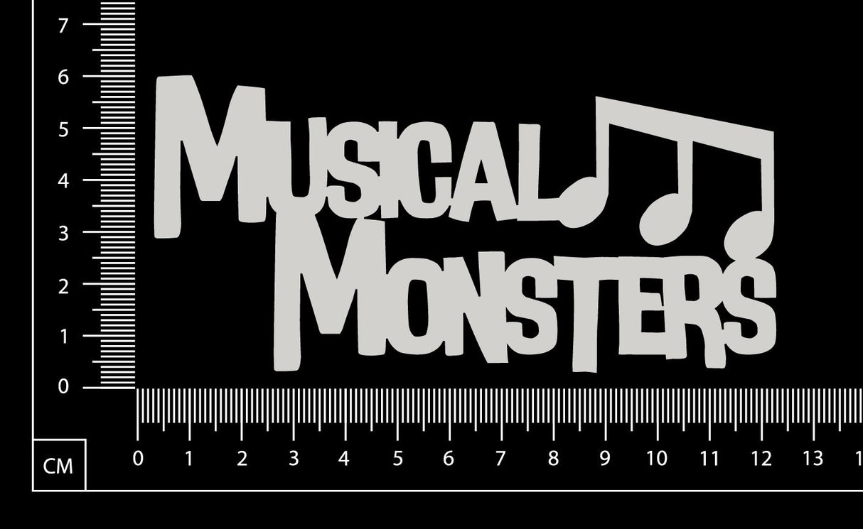 Musical Monsters - C - White Chipboard