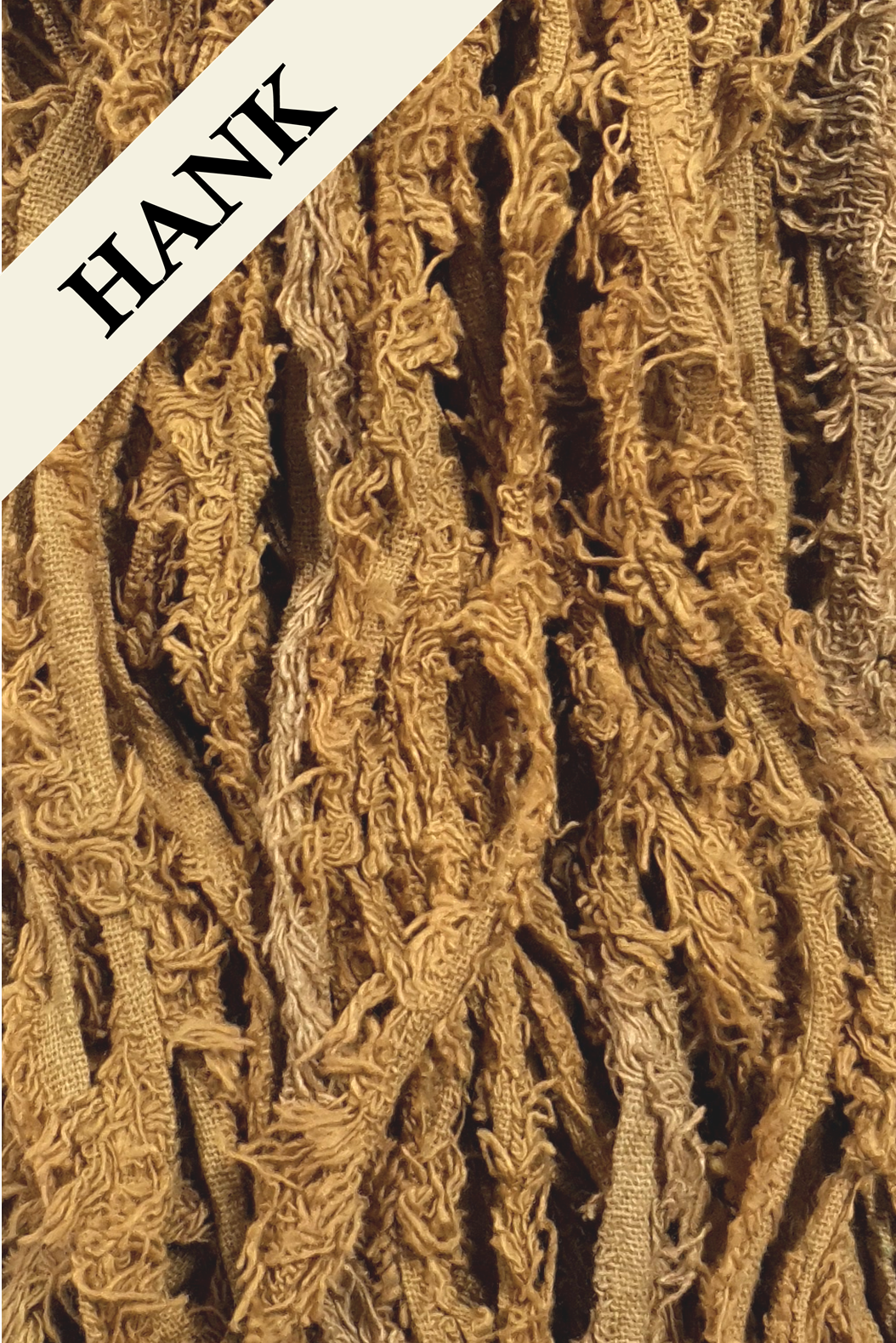 Cotton Frizz Ribbon - Mustard Seed - Hank