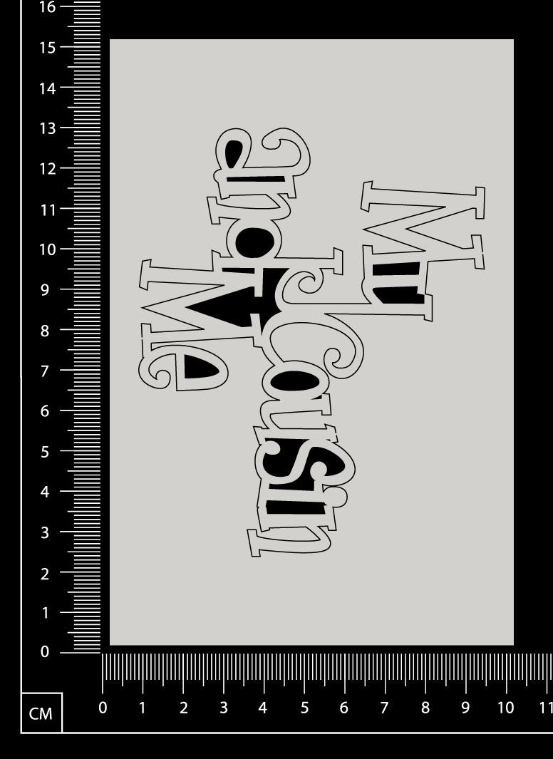 My Cousin and Me - White Chipboard