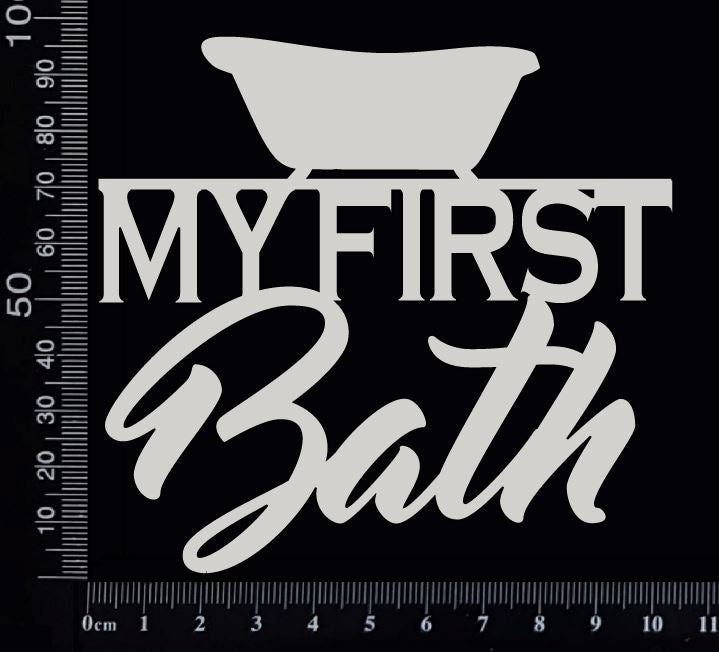 My First Bath - White Chipboard