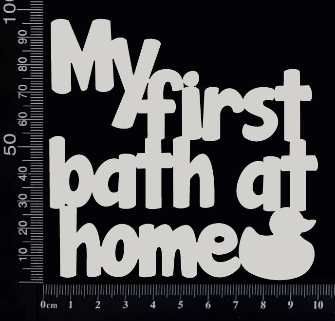 My First Bath at Home - A - White Chipboard