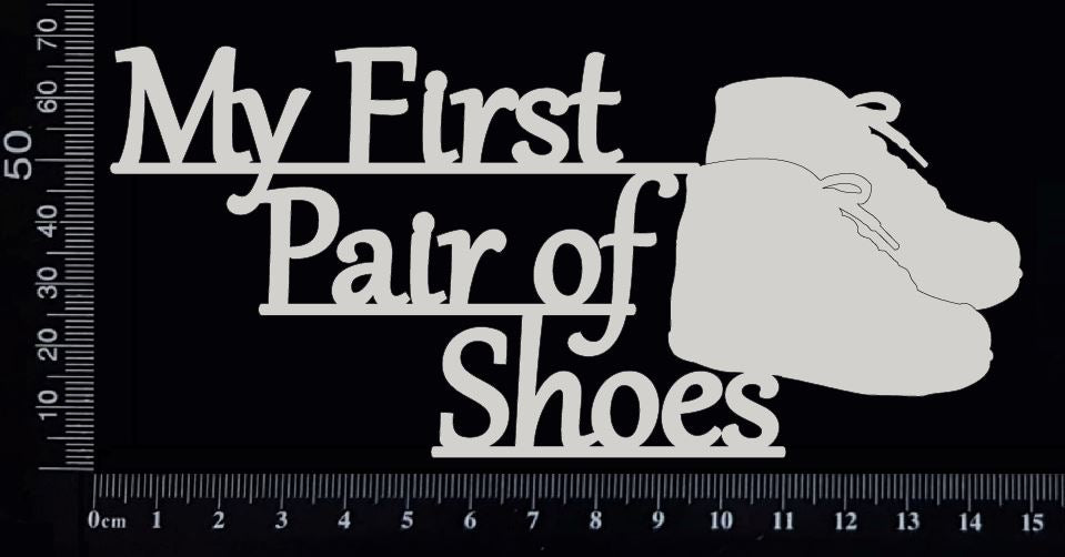My First Pair of Shoes - B - White Chipboard