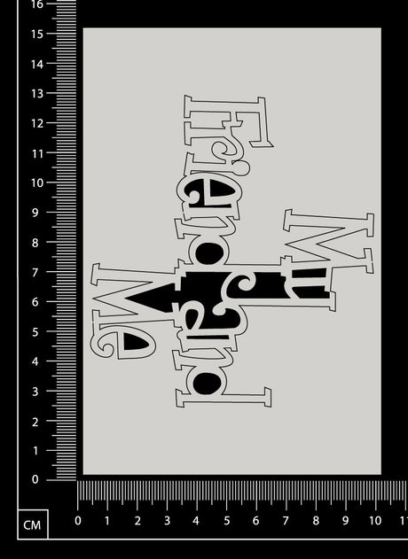 My Friend and Me - White Chipboard