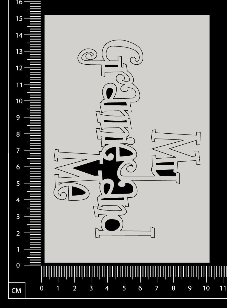 My Grannie and Me - White Chipboard