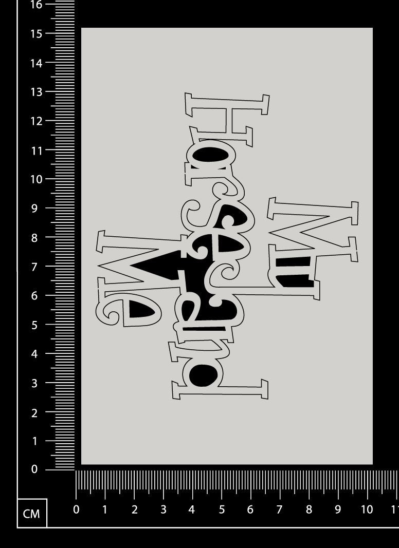 My Horse and Me - White Chipboard