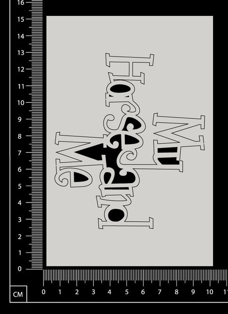 My Horse and Me - White Chipboard