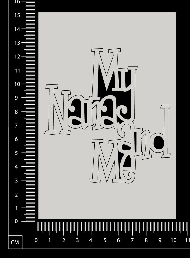 My Nana and Me - White Chipboard